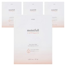 ETUDE New水足感膠原高保濕精華面膜, 1片, 4片