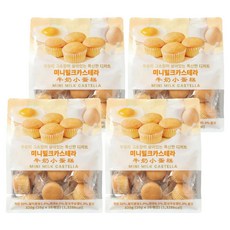 우유의 고소함이 살아있는 폭신한 디저트 미니 밀크 카스테라 16p, 320g, 4개