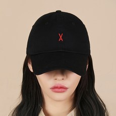 바잘 남녀공용 로고 오버핏 치노 볼캡