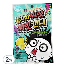 졸지마 찌릿찌릿 캔디 고카페인 레몬맛, 16g, 2개