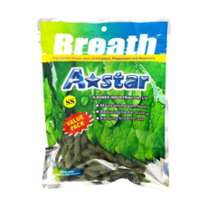 A star 多效雙頭潔牙骨 幫助口腔深度清潔, 牙齒和骨骼的發育與生長, 維持口腔清新與消化機能, 240g, 1包, 葉綠素