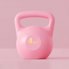 순잠 체력 강화 근력 홈 트레이닝용 물주입 케틀벨, 핑크, 1개, 4kg