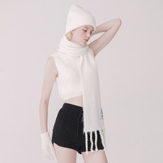 미치코런던 베니 울 모자 목도리세트 선물세트