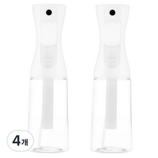 코멧 안개분사 분무기 200ml, 클리어 화이트, 4개