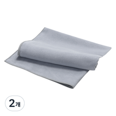 다이넴 국내 제조 초극세사 광촉매 다용도 스포츠 타월 40 x 90 cm, 라이트그레이, 2개