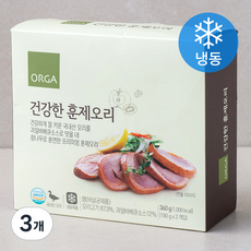 올가홀푸드 건강한 훈제오리 (냉동), 360g, 3개