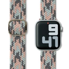 누아트 애플워치 호환 나일론 솔로루프 스트랩, 팝캔디, 1개