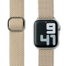 누아트 애플워치 호환 나일론 솔로루프 스트랩, 스톤, 1개