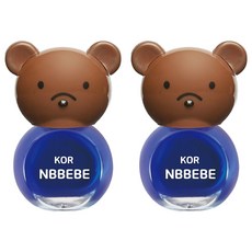 엔비베베 아동용 매니큐어, 비비드블루, 2개