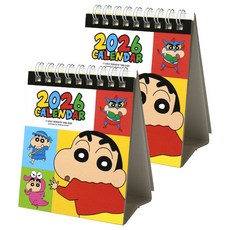 蠟筆小新 2026 迷你直式月曆, 混合色, 2個