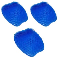 실리콘 지압 실리콘 풋브러쉬 블루, 1개입, 370g, 3개