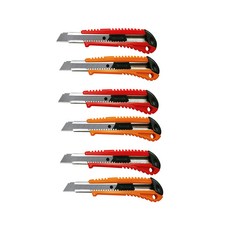앤아이오피스 컷터칼 자동잠금 대형 4종, 랜덤발송, 6개