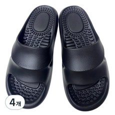 보니토리 발마사지 곡선 지압슬리퍼 255, 4개, 블랙