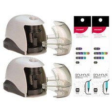 EaGLE 電動削鉛筆機 M5034B+弓形屋六角橡皮擦鉛筆 HB 6入, 混色, 2組