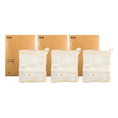 donggubat 打勾吧 棉質肥皂起泡網, 單色, 3個