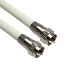 韓國製 RF TO RF 5C 電視同軸電纜線 白色 3m, CP-1181