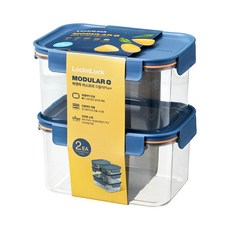 LocknLock 樂扣樂扣 Bisfree 模組化 Plus 密封容器 LBF405RS2, 2個, 1.5L