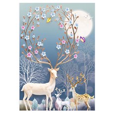 鑽石畫 花鹿, 1個