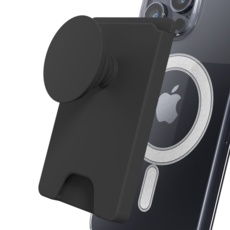 굿밸류 휴대폰 맥세이프 킥포켓 카드 홀더, 블랙, 1개