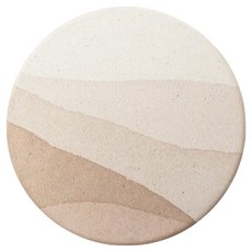 N.ELEPHANT 珪藻土吸水杯墊, 日本製, 水彩淡, 1個, 約9.7x9.7x0.6cm