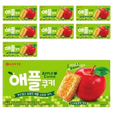 LOTTE 樂天 蘋果夾心餅乾，鬆軟酥脆，搭配甜蜜蘋果醬, 230g, 8盒
