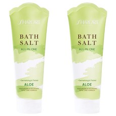SHARCART 多合一浴鹽 頭皮去角質 身體磨砂膏 蘆薈香, 200g, 2個