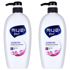 하나로 플러스 손상모발케어 샴푸린스겸용, 680ml, 2개