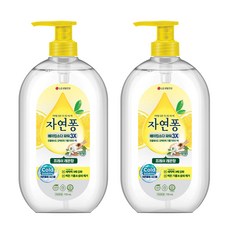 [비건라이프] 자연퐁 베이킹소다파워 3X 주방세제 프레쉬 레몬향, 735ml, 2개