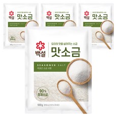 CJ 백설 맛소금, 500g, 4개
