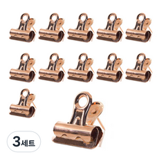 오체어스 코르크 핀 메모 로즈골드집게 12p 세트, 3세트