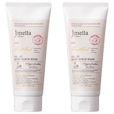 jmella 身體磨砂膏 檸檬羅勒葉款, 200ml, 2個