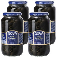 고야 대용량 피티드 블랙 올리브, 875g, 4개