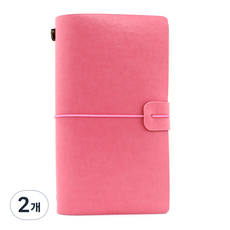 VICDREAM 復古皮革復古復古萬年日記本, 粉色