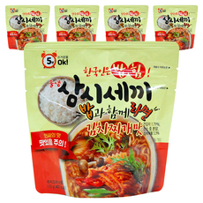 물샘 삼시세끼 김치찌개 라면밥, 110g, 5개