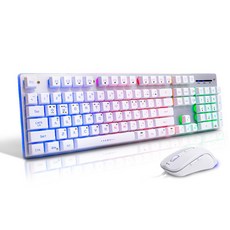 韓星電腦遊戲鍵盤+鼠標套裝, GTune MBF77 FUSION, 白色