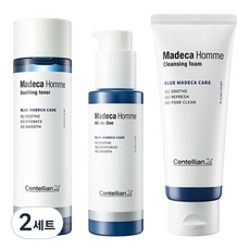 센텔리안24 마데카 남성용 토너 150ml + 올인원 에센스 125ml + 클렌징폼 120ml 풀세트, 2세트