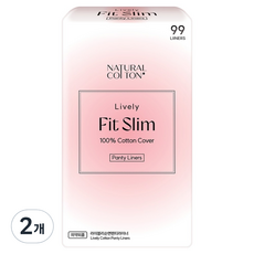 Natural Cotton Lively Fit Slim 護墊, 2個, 一般, 99入
