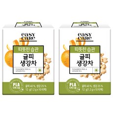 NOKCHAWON 綠茶園 陳皮薑茶, 1.2g, 10包, 2盒