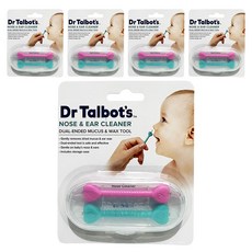 Nuby Dr Talbot's 嬰幼兒專用耳鼻清潔棒 女孩款 柔軟棉頭 安全清潔, 2支, 5盒
