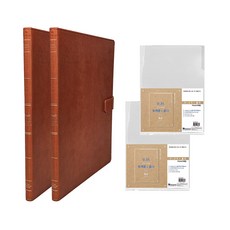 Gatti 20頁透明文件夾 2入 + 加厚L型文件夾 10入, 棕色, 1套