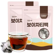 袋裝普洱茶三角茶包, 1克, 30個, 2袋