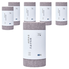 日用一次性洗滌器, 灰色, 80張, 6個