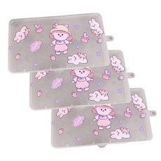 KONG BEAN TEMS 女孩口罩收納盒 03款*3入, 03型, 3個