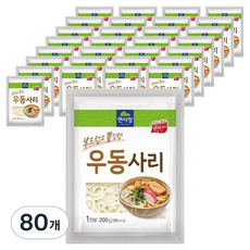 면사랑 부드럽고 쫄깃한 우동사리, 200g, 80개