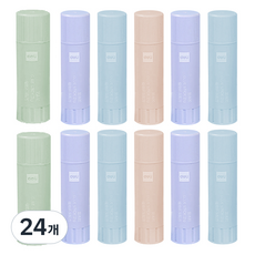 deLi 得力 玉米粉口紅膠 固體膠水 中型 隨機出貨, 24個, 21g