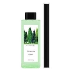 향기마을 디퓨저 리필오일 + 섬유 스틱 5p 세트, 피톤치드, 200ml, 1개