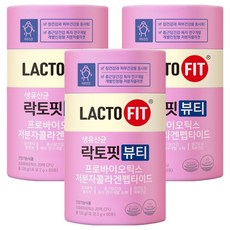 Chong Kun Dang 鍾根堂 LACTO-FIT 益生菌隨身包 Beauty版 60條入, 120g, 3罐