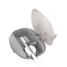 부이 UV LED 휴대용 무선 칫솔살균기, B4TS-10C, WHITE