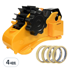 Dong-A 多用膠帶切割機隨機發貨 + 補充膠帶 12mm 4p, 混色, 4套