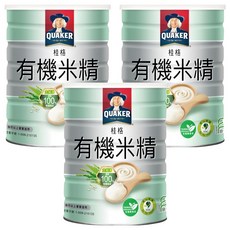 QUAKER 桂格 有機米精 4個月以上適用, 500g, 3罐